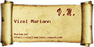 Vizel Mariann névjegykártya